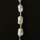 Versatile Natural Baroque Pearl Extension Chain | Luxury DIY Jewelry Accessory - floysun