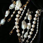 Versatile Natural Baroque Pearl Extension Chain | Luxury DIY Jewelry Accessory - floysun