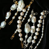 Versatile Natural Baroque Pearl Extension Chain | Luxury DIY Jewelry Accessory - floysun