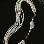 Versatile Natural Baroque Pearl Extension Chain | Luxury DIY Jewelry Accessory - floysun