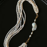 Versatile Natural Baroque Pearl Extension Chain | Luxury DIY Jewelry Accessory - floysun