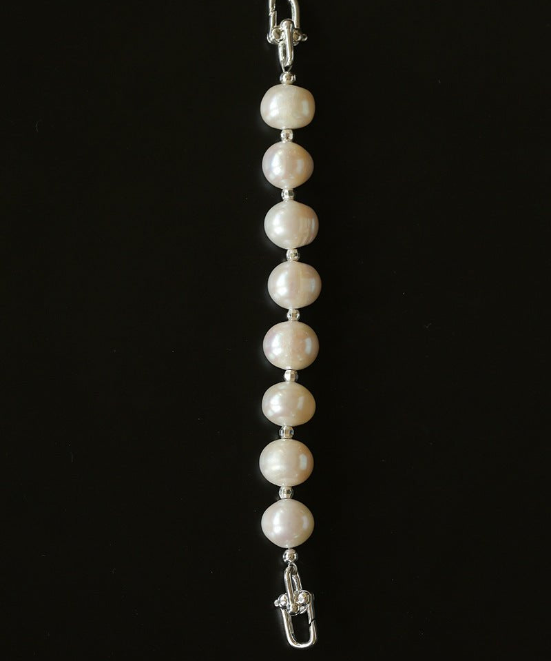 Versatile Natural Baroque Pearl Extension Chain | Luxury DIY Jewelry Accessory - floysun