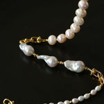 Versatile Natural Baroque Pearl Extension Chain | Luxury DIY Jewelry Accessory - floysun