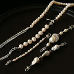 Versatile Natural Baroque Pearl Extension Chain | Luxury DIY Jewelry Accessory - floysun