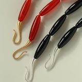 Vessel” Series Olive Agate Beaded Necklace - floysun