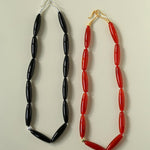 Vessel” Series Olive Agate Beaded Necklace - floysun
