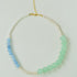 Vibrant Multicolored Gemstone and Pearl Beaded Necklace - Blue Green Necklace - floysun