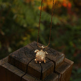 Vintage 3D Gold Turtle Pendant Long Necklace - floysun