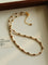 Vintage Autumn - Winter Maillard Beaded Necklace – Natural Tiger Eye Beads - floysun