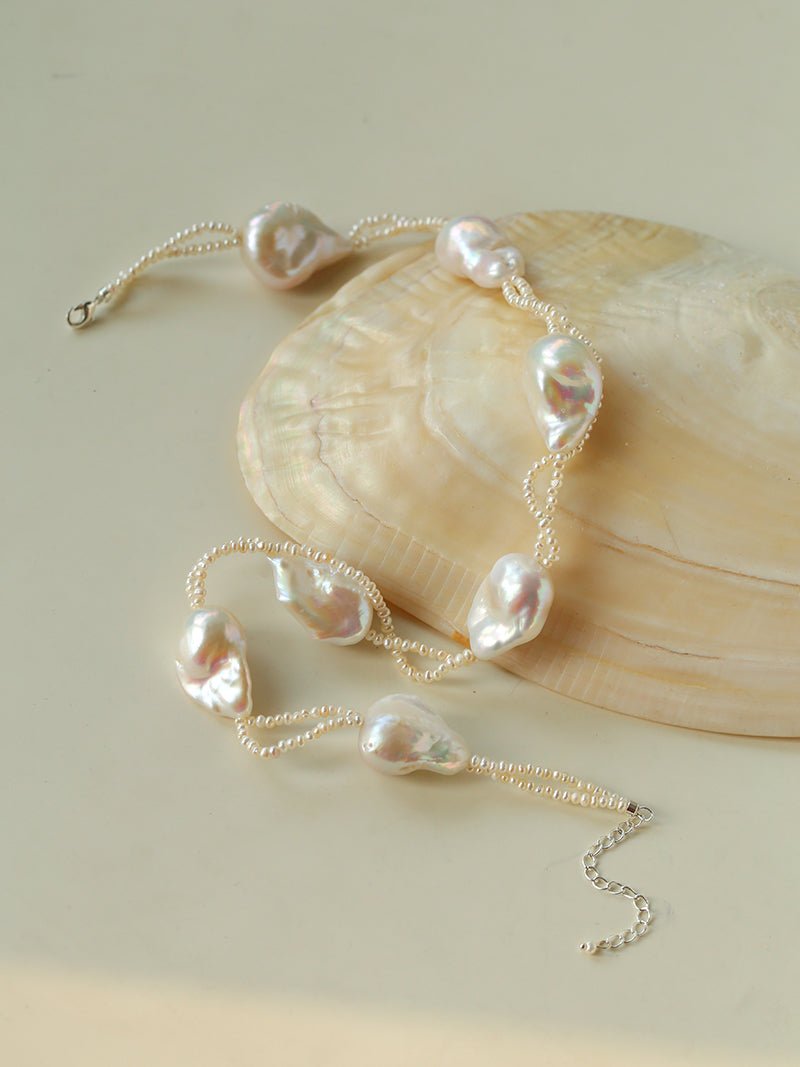 Vintage Baroque Pearl Choker Necklace | French Retro Chic - floysun