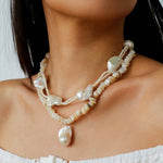 Vintage Baroque Pearl Choker Necklace | French Retro Chic - floysun