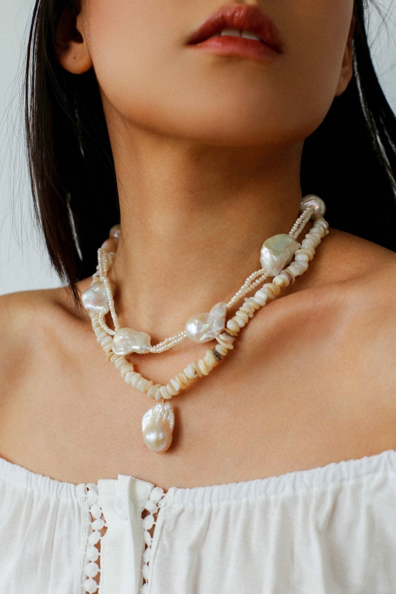 Vintage Baroque Pearl Choker Necklace | French Retro Chic - floysun