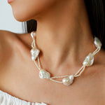 Vintage Baroque Pearl Choker Necklace | French Retro Chic - floysun