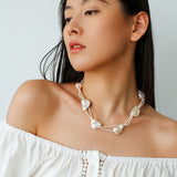 Vintage Baroque Pearl Choker Necklace | French Retro Chic - floysun