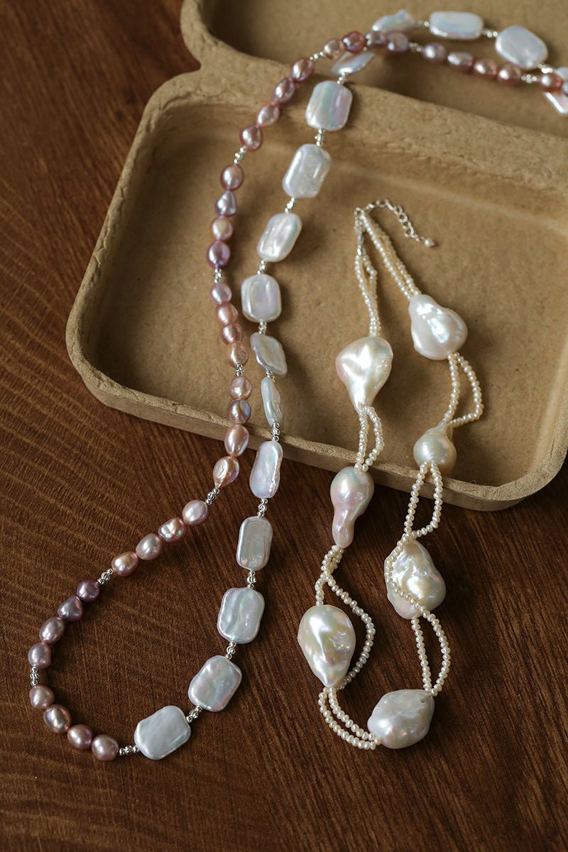 Vintage Baroque Pearl Choker Necklace | French Retro Chic - floysun