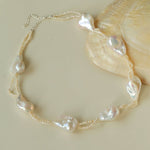 Vintage Baroque Pearl Choker Necklace | French Retro Chic - floysun