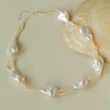 Vintage Baroque Pearl Choker Necklace | French Retro Chic - floysun