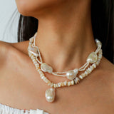 Vintage Baroque Pearl Choker Necklace | French Retro Chic - floysun