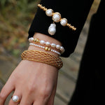 Vintage Baroque Pearl Curve Brooch - floysun