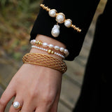 Vintage Baroque Pearl Curve Brooch - floysun