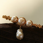 Vintage Baroque Pearl Curve Brooch - floysun