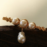 Vintage Baroque Pearl Curve Brooch - floysun