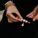 Vintage Baroque Pearl Curve Brooch - floysun