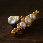 Vintage Baroque Pearl Curve Brooch - floysun