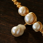 Vintage Baroque Pearl Curve Brooch - floysun