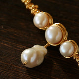 Vintage Baroque Pearl Curve Brooch - floysun