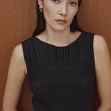 Vintage Black Onyx Tassel Long Earrings - floysun