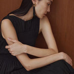 Vintage Black Onyx Tassel Long Earrings - floysun