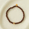 Vintage Bohemian Golden Silk Sandalwood Beaded Bracelet - floysun