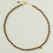 Vintage Bohemian Golden Silk Sandalwood Beaded Collarbone Necklace - floysun