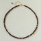 Vintage Bohemian Golden Silk Sandalwood Beaded Collarbone Necklace - floysun