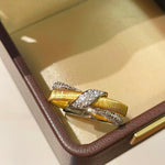 Vintage Brushed Cross Ring - floysun