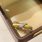 Vintage Brushed Cross Ring - floysun
