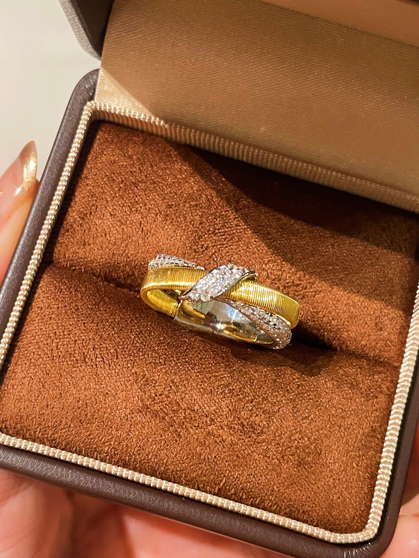 Vintage Brushed Cross Ring - floysun