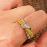 Vintage Brushed Cross Ring - floysun