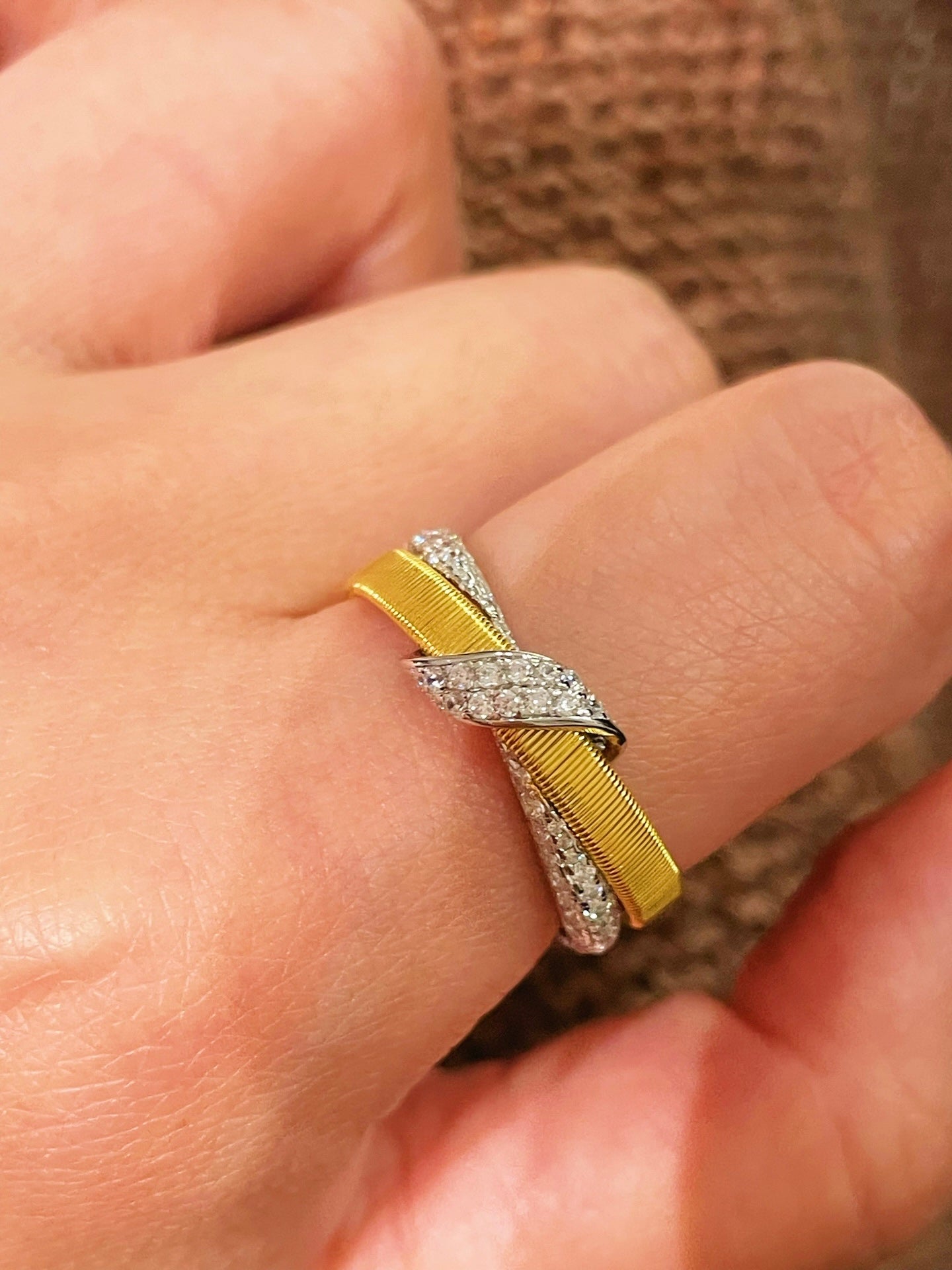 Vintage Brushed Cross Ring - floysun
