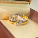 Vintage Brushed Cross Ring - floysun