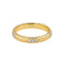 Vintage Brushed Texture CZ Accent Band Ring - floysun