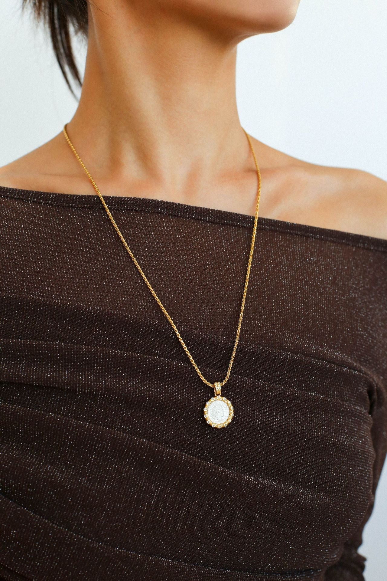 Vintage Coin Pendant Collection – Mix & Match Chains & Pearl Necklaces - floysun