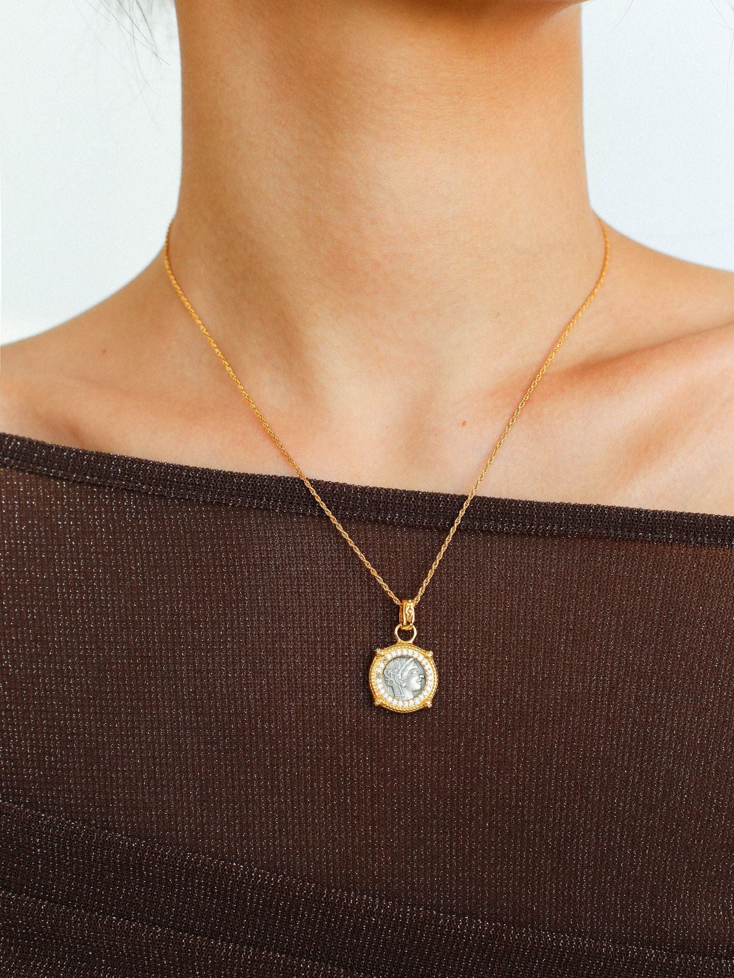 Vintage Coin Pendant Collection – Mix & Match Chains & Pearl Necklaces - floysun