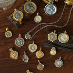 Vintage Coin Pendant Collection – Mix & Match Chains & Pearl Necklaces - floysun