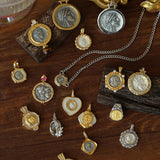 Vintage Coin Pendant Collection – Mix & Match Chains & Pearl Necklaces - floysun