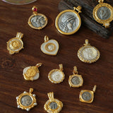 Vintage Coin Pendant Collection – Mix & Match Chains & Pearl Necklaces - floysun