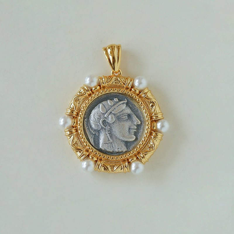 Vintage Coin Pendant Collection – Mix & Match Chains & Pearl Necklaces - floysun