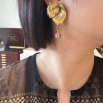 Vintage Crystal Leaf Drop Earrings - floysun