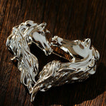 Vintage Double - Horse Heart Brooch - floysun